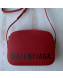 Balenciaga Ville Camera Bag in Grained Leather Red 2019