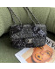 Chanel Crystal and Sequins Mini Flap Bag Black 2022 02