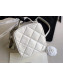 Chanel Quilted Vintage Leather Camera Case Bag AS1323 White 2020