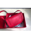 Valentino Supervee Supple Calfskin Maxi-Logo Crossbody Bag 1011L Red 2020