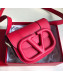 Valentino Supervee Supple Calfskin Maxi-Logo Crossbody Bag 1011S Red 2020