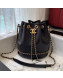 Chanel Lambskin Drawstring Bucket Bag AS0373 Black 2019