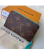 Louis Vuitton Zippy Multicartes Card Holder M64303 Blue 2019