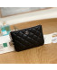 Chanel Lambskin Mini Pouch with Charm A70119 Black/Silver 2022