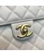 Chanel Lambskin Pearl Flap Clutch with Chain AP0367 White 2019