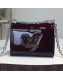 Louis Vuitton Twist PM Shoulder Bag in Patent Leather and Monogram Print Dark Burgundy 2019