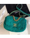 Chanel 19 Tweed Small Flap Bag AS1160 Green 2019