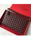 Valentino Lambskin Rockstud Spike Clutch Purplish Red 2019