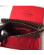 Valentino Lambskin Rockstud Spike Clutch Purplish Red 2019