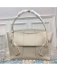 Bottega Veneta Arco Large Bag in Smooth Maxi Woven Calfskin White 2019