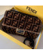 Fendi Baguette Sheepskin Large Bag Brown/Black 2019