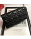 Dior Lady Dior Leather Clutch with Chain Black