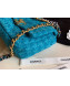 Chanel 19 Tweed Small Flap Bag AS1160 Blue 2019