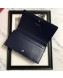 Dior Lady Dior Leather Clutch with Chain Navy Blue