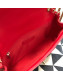 Chanel Quilted Lambskin Medium Flap Bag with Ring Top Handle AS1358 Red 2020