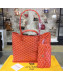 Goyard Reversible Calfskin Medium/Large Shopping Tote Orange