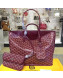 Goyard Reversible Calfskin Medium/Large Shopping Tote Burgundy