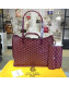 Goyard Reversible Calfskin Medium/Large Shopping Tote Burgundy