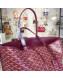 Goyard Reversible Calfskin Medium/Large Shopping Tote Burgundy