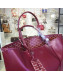 Goyard Reversible Calfskin Medium/Large Shopping Tote Burgundy