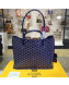 Goyard Reversible Calfskin Medium/Large Shopping Tote Dark Blue 