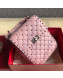 Valentino Rockstud Spike Lambskin Small Vertical Bag 0124 Pink 2019  