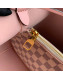 Louis Vuitton Noe Bucket Bag in Damier Azur Canvas N40152 Pink 2019