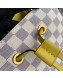 Louis Vuitton Noe Bucket Bag in Damier Azur Canvas N40151 Yellow 2019