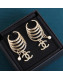 Chanel Short Earrings Gold 2021 21