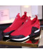 Louis Vuitton Slip-on Sneaker Red/Monogram 2019