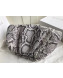 Bottega Veneta Large The Pouch Pythonskin Clutch Grey 2019