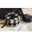 Chanel CC Houndstooth Tweed Clutch with Chain & Coin Purse AP0986 Black/White 2019