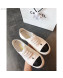 Chanel CC Canvas Lace-up Sneaker White/Black 2019