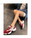 Chanel Pigskin Suede Sneaker Red 2019