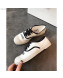 Chanel Soft Fabric Lace-up Sneaker White/Black 2019