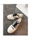 Chanel Soft Fabric Lace-up Sneaker White/Black 2019