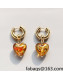 Love Short Earrings Amber Yellow 2021 65