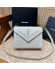 Saint Laurent Gaby Mini Satchel Bag in Quilted Lambskin 685574 White 2022