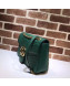 Gucci GG Marmont Medium Matelassé Shoulder Bag 443496 Green