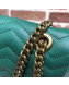 Gucci GG Marmont Medium Matelassé Shoulder Bag 443496 Green