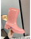 Louis Vuitton Drops Rubber Flat Half Boots Pink 2021 84