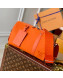 Louis Vuitton City Keepall Bag in Gained Leather M59328 Orange 2022