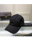 Gucci Canvas Baseball Hat with Interlocking G Black 2022 06