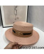 Celine Straw Wide Brim Hat Pink 2022 0401141