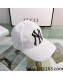 New York x Gucci GG Canvas Baseball hat White 2022 0401157