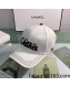 Chanel Coco Canvas Baseball Hat White 2022 0401170