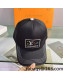 Louis Vuitton Canvas Baseball Hat Black 2022 040202