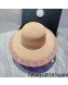 Loewe Straw Wide Brim Hat Beige/Pink 2022 033118