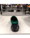 Gucci Lambskin Horsebit Flat Mules Black/Green 2020