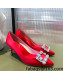 Roger Vivier Satin Crystal Buckle Pumps 6.5cm Red 2022 26